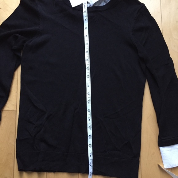 RW&CO Women's Black Top with detachable Collar - Picture 10 of 12